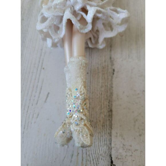 Vintage Italian glass de carlini lady elegant ornament shopper evening dress spa - Picture 4 of 9